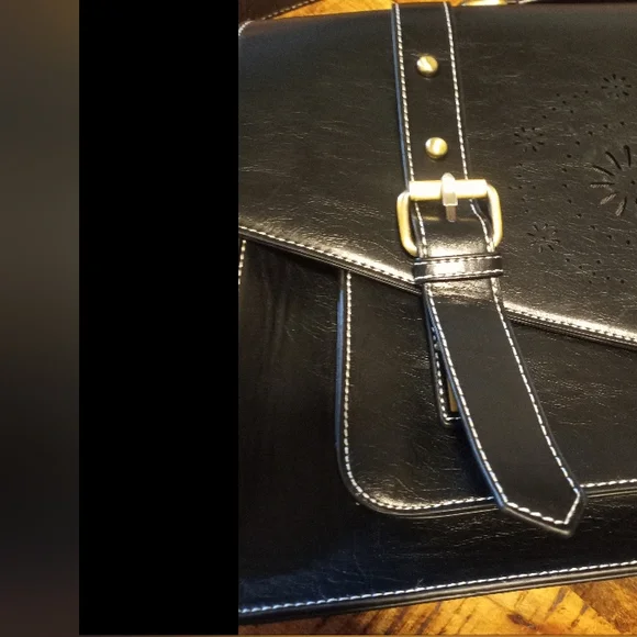 Ecosusi Black Briefcase Messenger Satchel Bag - Picture 11 of 17